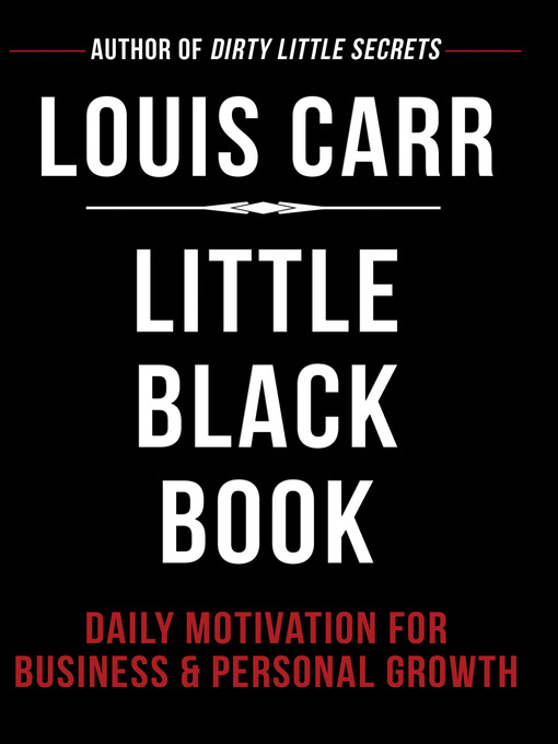 Title details for Little Black Book by Louis Carr - Available